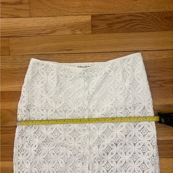 For Love And Lemons women’s Charmaine Sheer Lace Midi Skirt Size M - Picture 12 of 13
